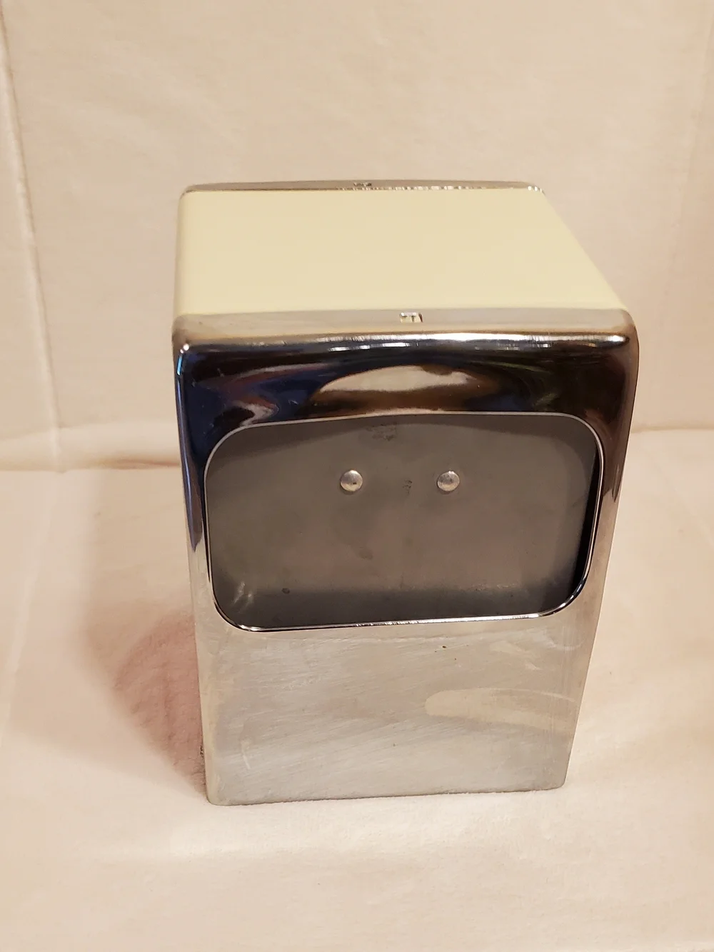 Vintage Coca Cola Red and Cream 'Have a Coke' Metal Napkin Dispenser 5.25x4.5